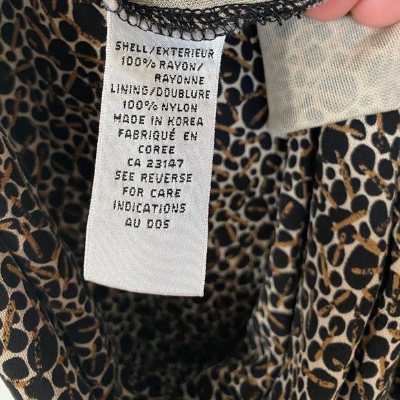 Talbots Petite size 8 summer dress with draped neckline - Picture 4 of 5